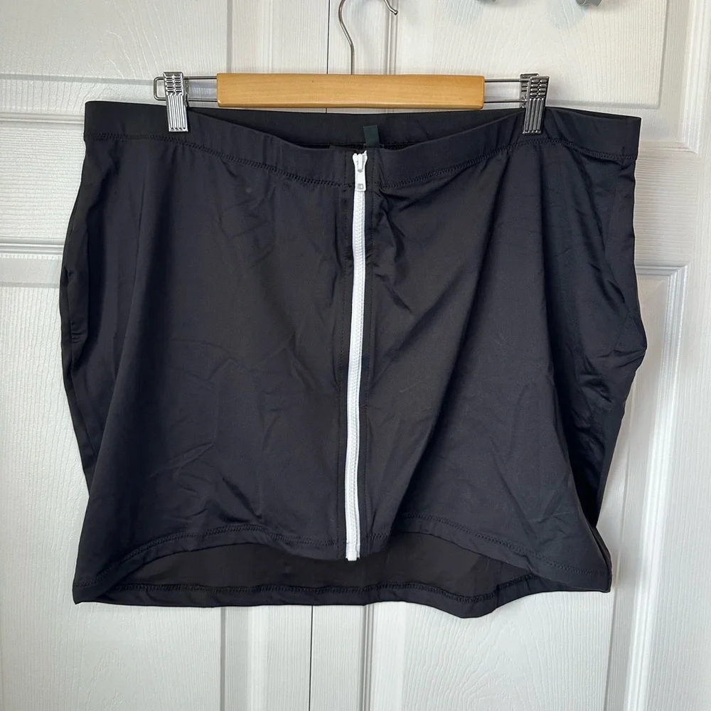 SKIMS Sporty Zipper Swim Skirt Bandeau Set 4X